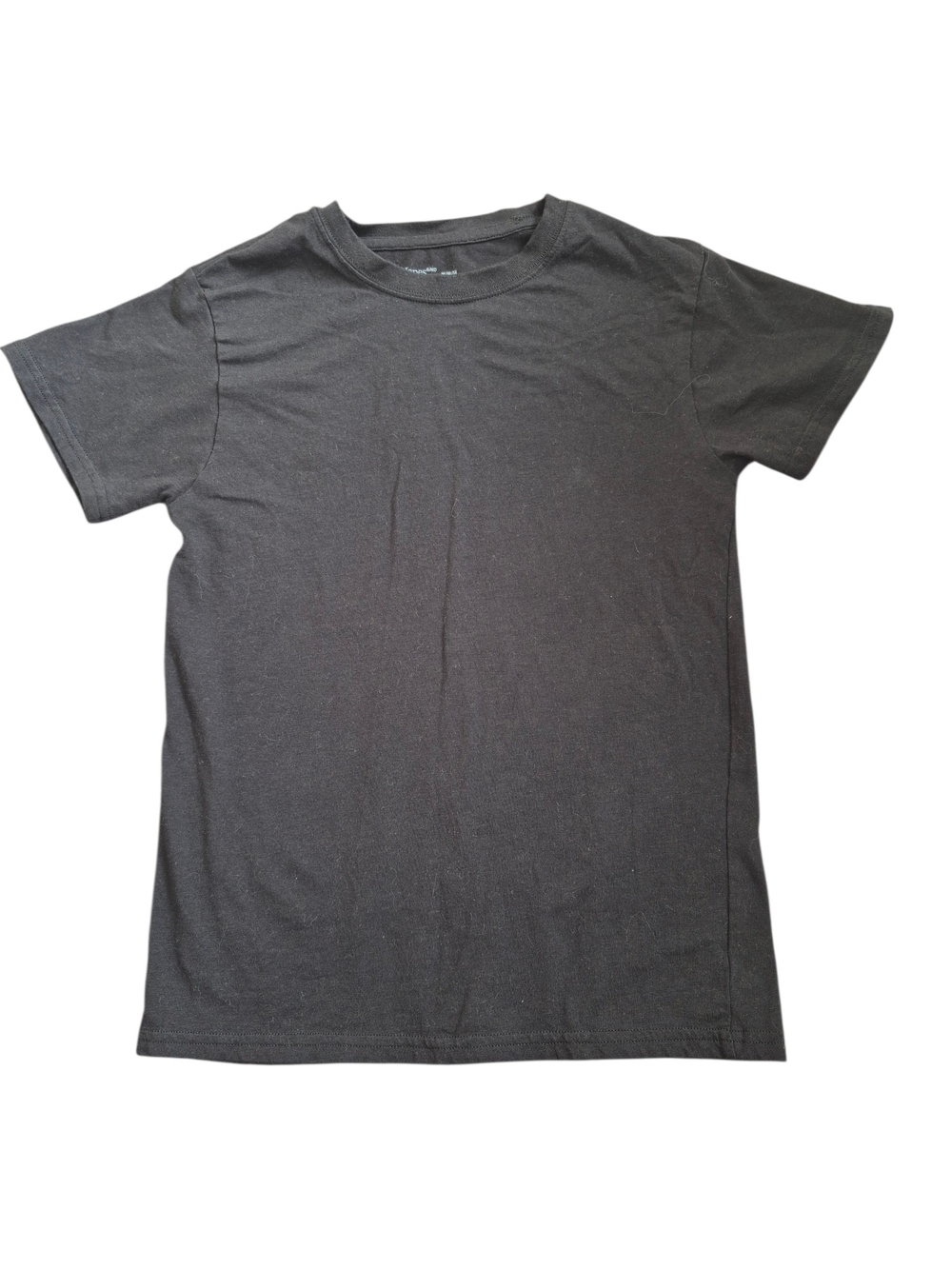 Hanes Black Short Sleeve Kids Crewneck Tee